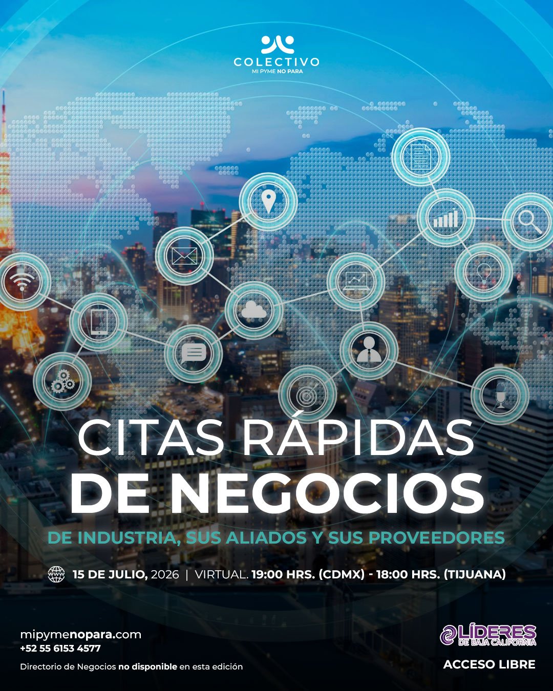 Citas Rápidas de Negocios de Industria - 15 de Julio